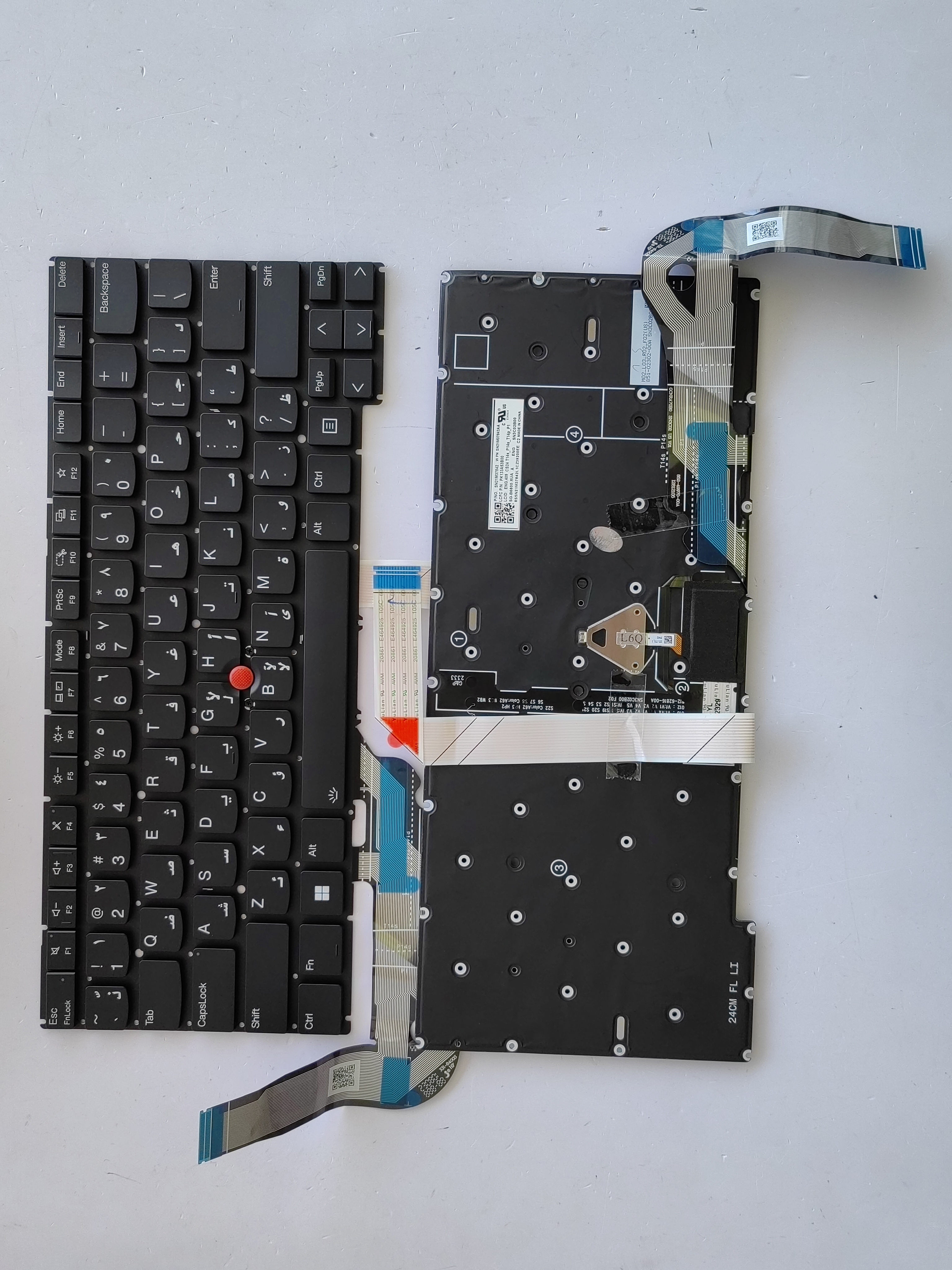 Picture of New Replacement Laptop Keyboard For IBM T14S fifth generation/T14S GEN5/T14S GEN6/T14P GEN2 BLACK With Point Backlit AR Layout